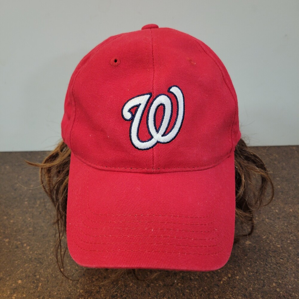 MLB Washington Nationals Benuine Merchandise Baseball Cap Men OSFA Red Logo